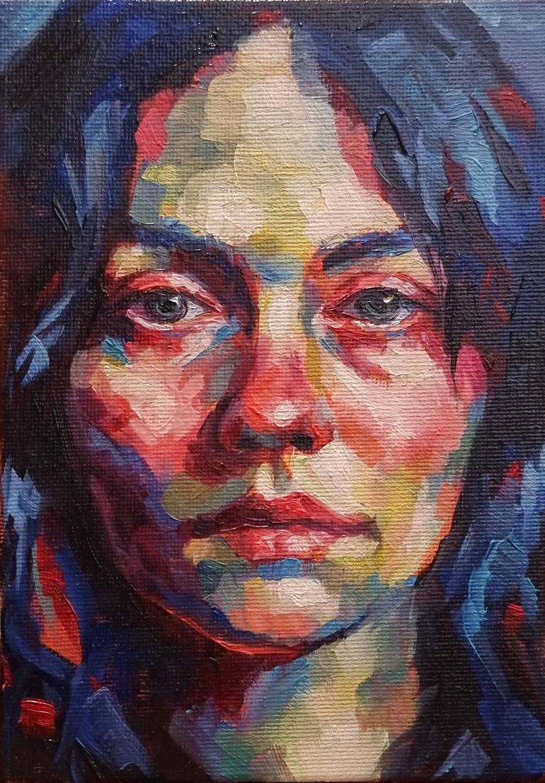 Original Expressionism People Paintings by Artmoods Tp