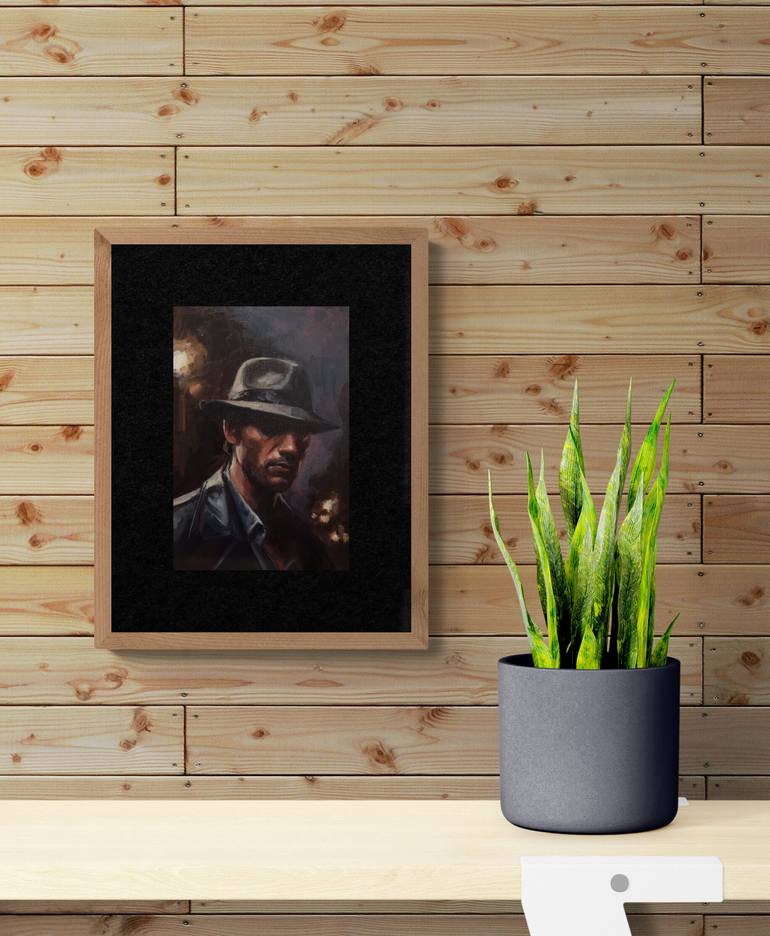 Original Expressionism People Painting by Artmoods Tp