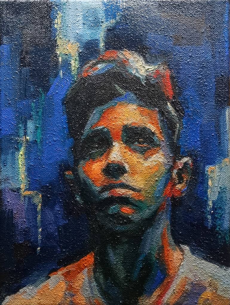 Original Expressionism People Paintings by Artmoods Tp