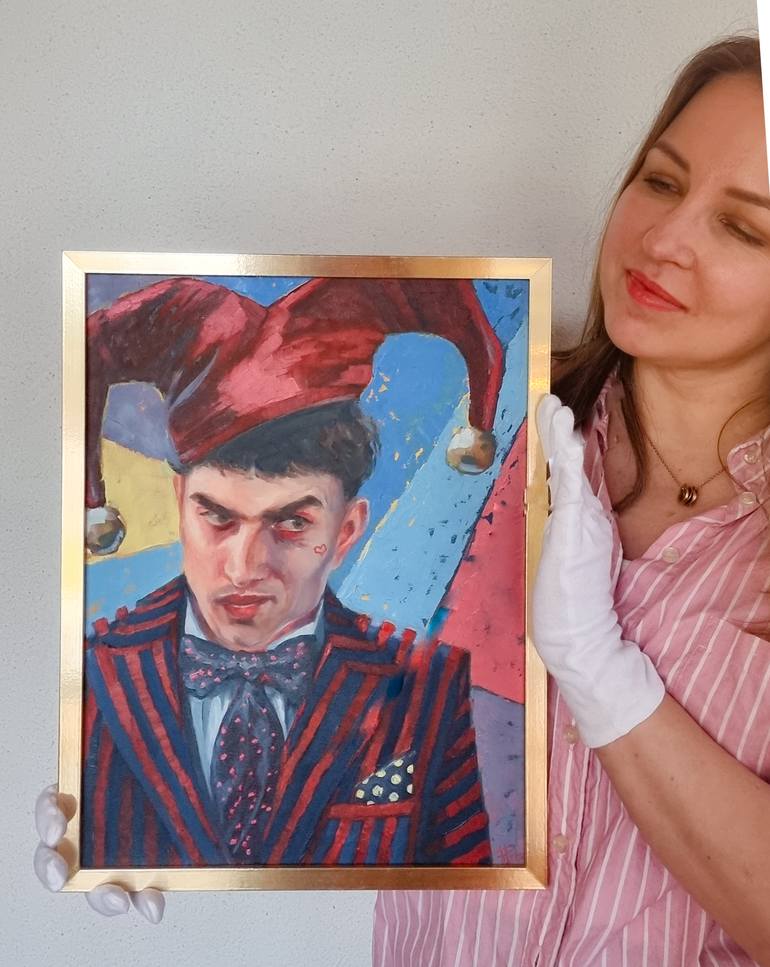 Original Expressionism People Painting by Artmoods Tp