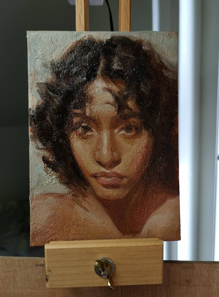Original Expressionism People Painting by Artmoods Tp
