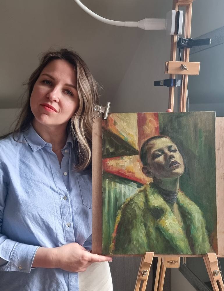 Original Figurative People Painting by Artmoods Tp