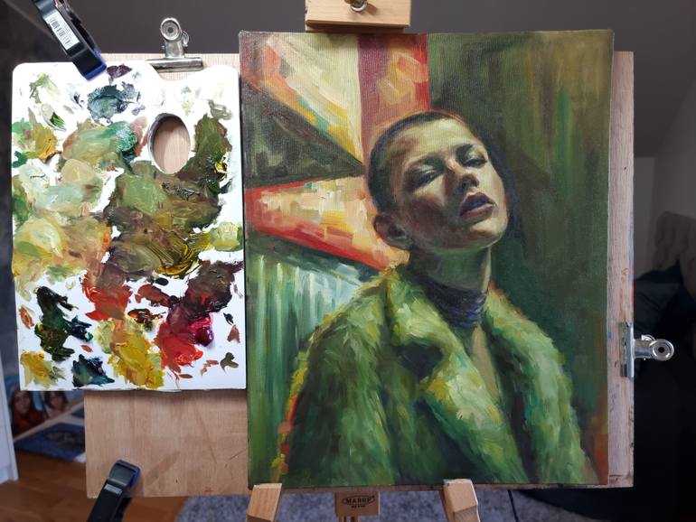 Original Figurative People Painting by Artmoods Tp