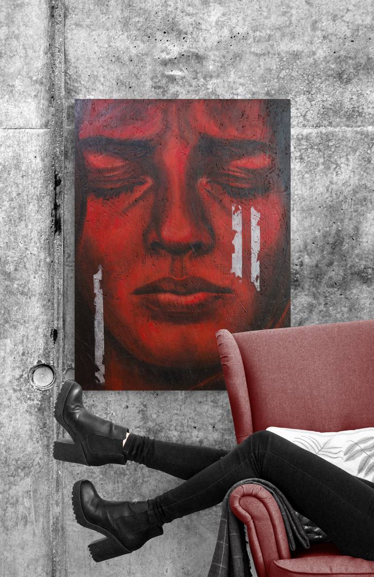 Original Figurative Portrait Painting by Artmoods Tp