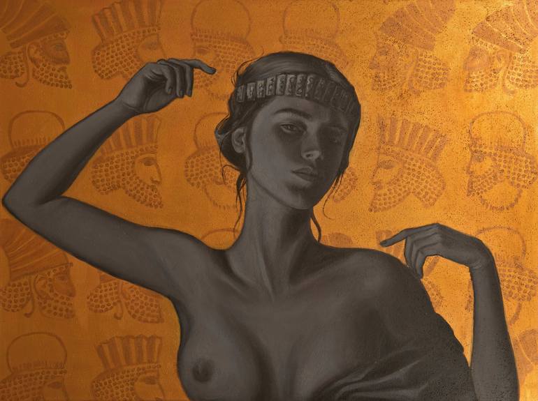 Original Figurative Portrait Paintings by Artmoods Tp
