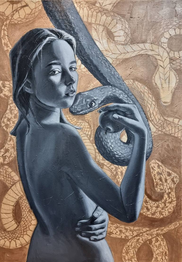 Original Figurative Women Paintings by Artmoods Tp