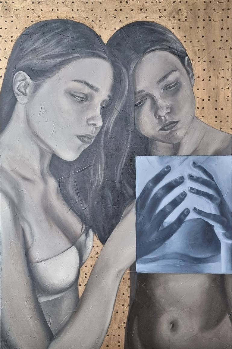 Original Expressionism Women Paintings by Artmoods Tp