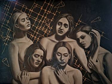 "Salpaad's daughters", 90x120 cm, oil and acrylic on canvas thumb