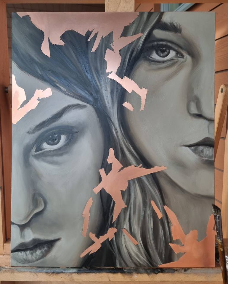 Original Portrait Painting by Artmoods TP