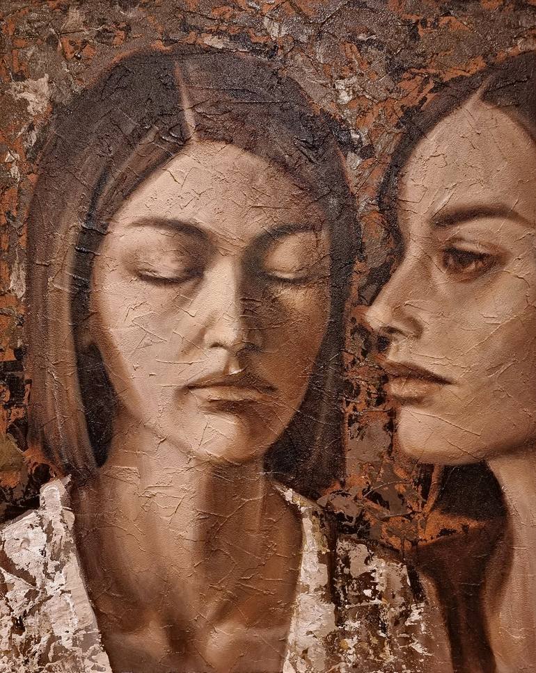 Original Expressionism Women Paintings by Artmoods Tp