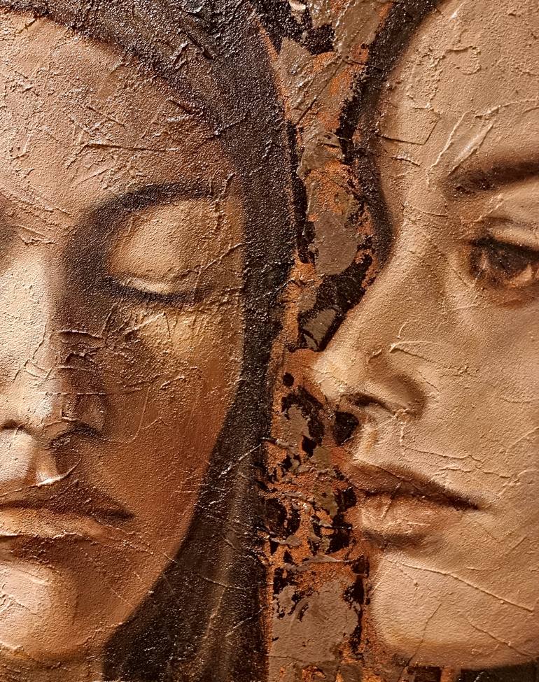 Original Expressionism Women Painting by Artmoods Tp