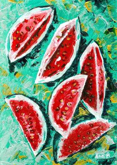 Print of Expressionism Food Paintings by Anna Bilousova