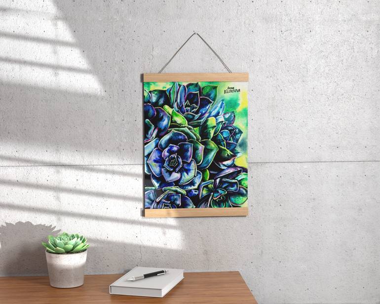 Original Expressionism Floral Painting by Anna Bilousova
