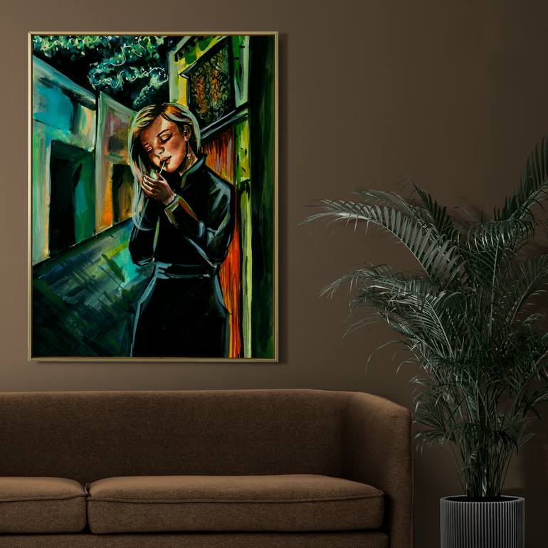 Original Expressionism Women Painting by Anna Bilousova