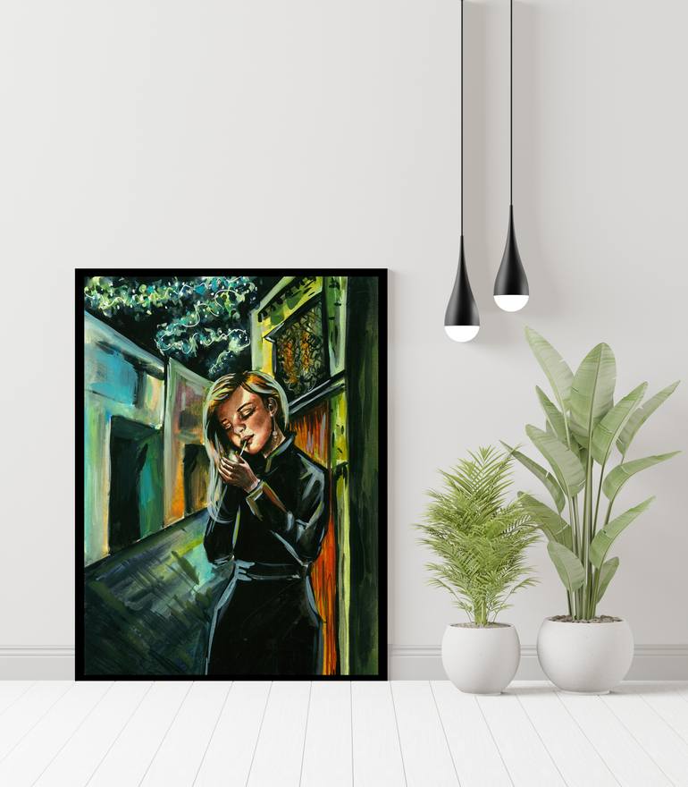 Original Expressionism Women Painting by Anna Bilousova