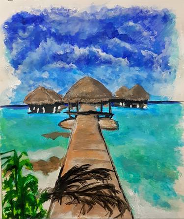 Maldive Beach Art thumb