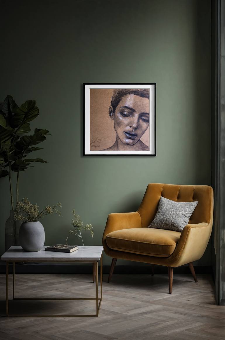 Original Figurative People Drawing by Ipek Townsend