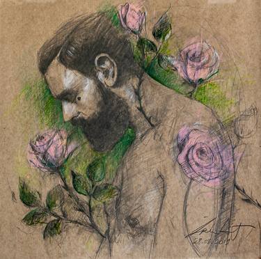 Original Figurative People Drawings by Ipek Townsend