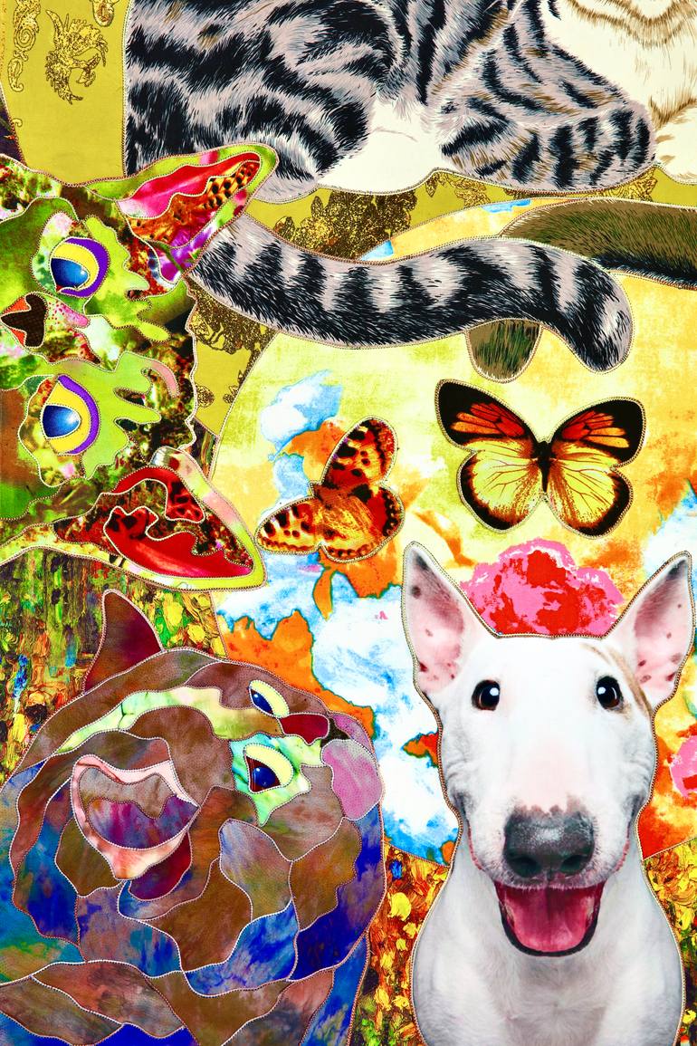 Original Contemporary Cats Painting by Kostyantin Malginov