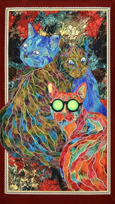 Print of Cats Paintings by Kostyantin Malginov