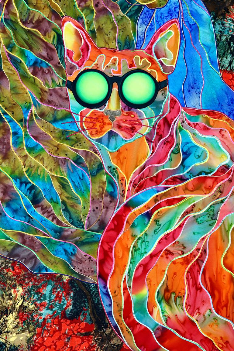 Original Contemporary Cats Painting by Kostyantin Malginov