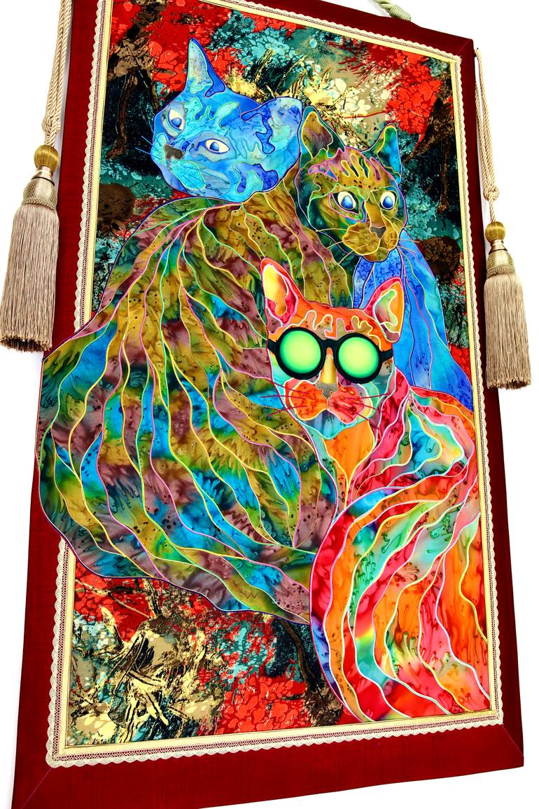 Original Contemporary Cats Painting by Kostyantin Malginov