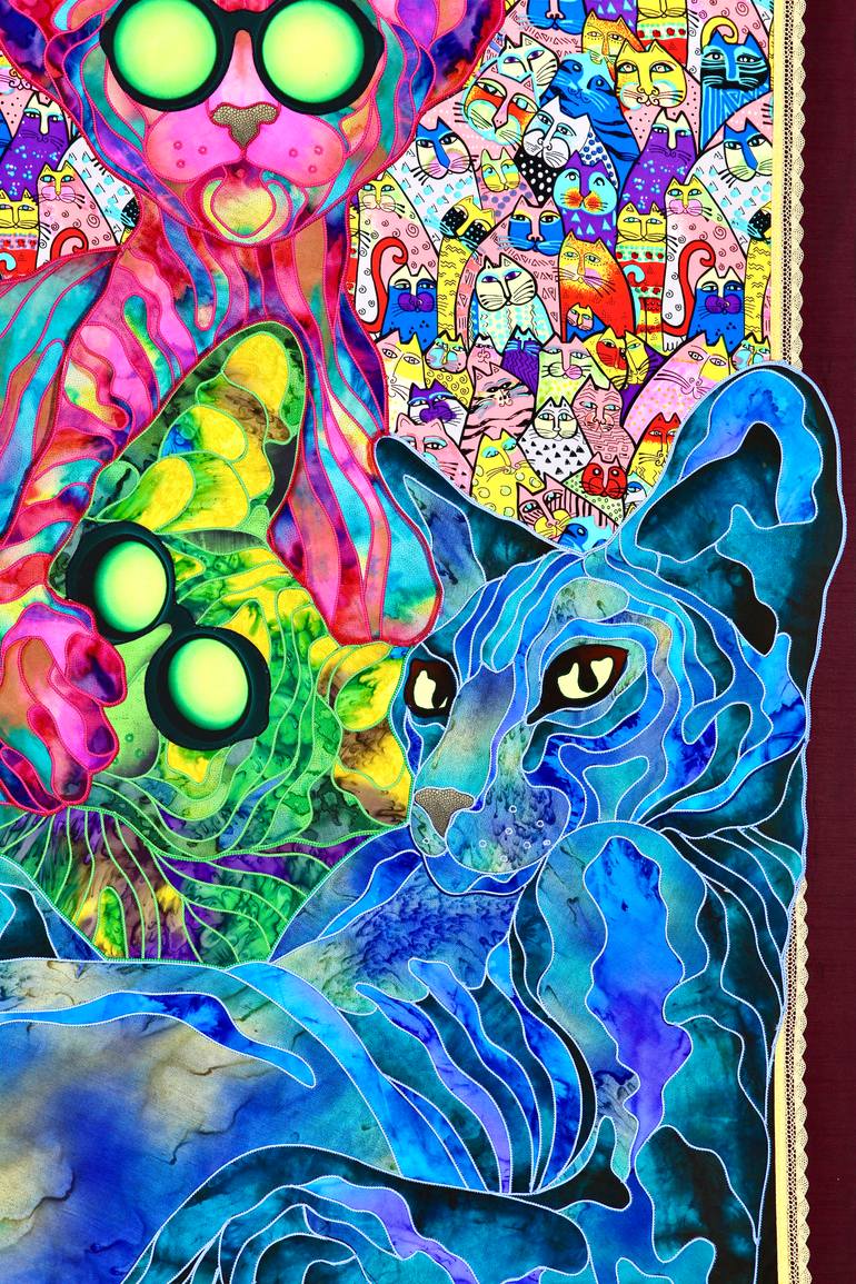 Original Contemporary Cats Painting by Kostyantin Malginov