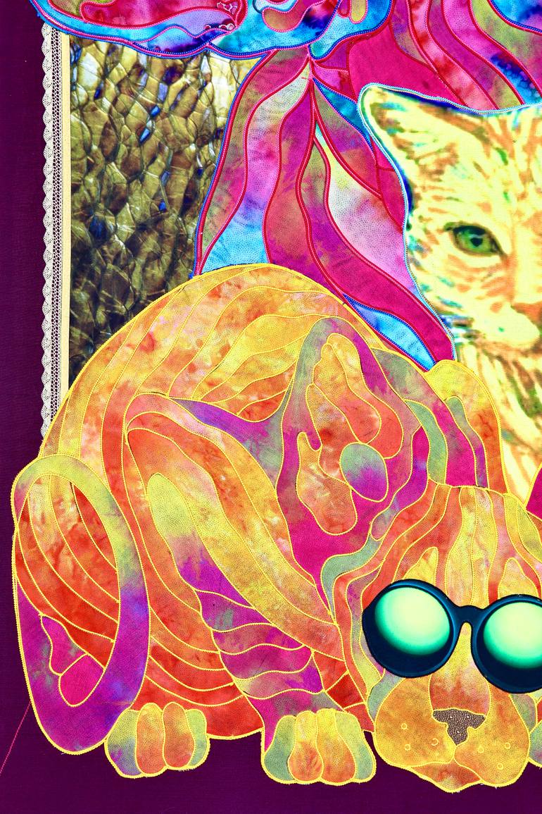 Original Contemporary Cats Painting by Kostyantin Malginov