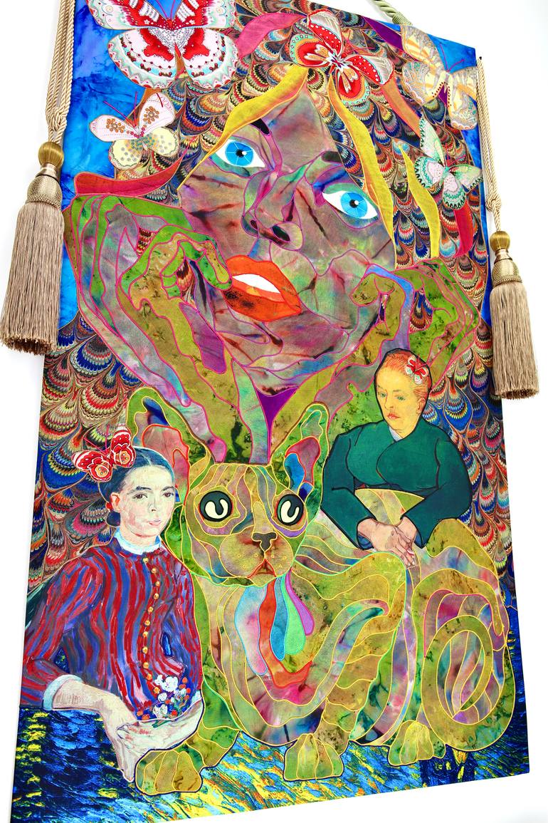 Original Contemporary Cats Mixed Media by Kostyantin Malginov