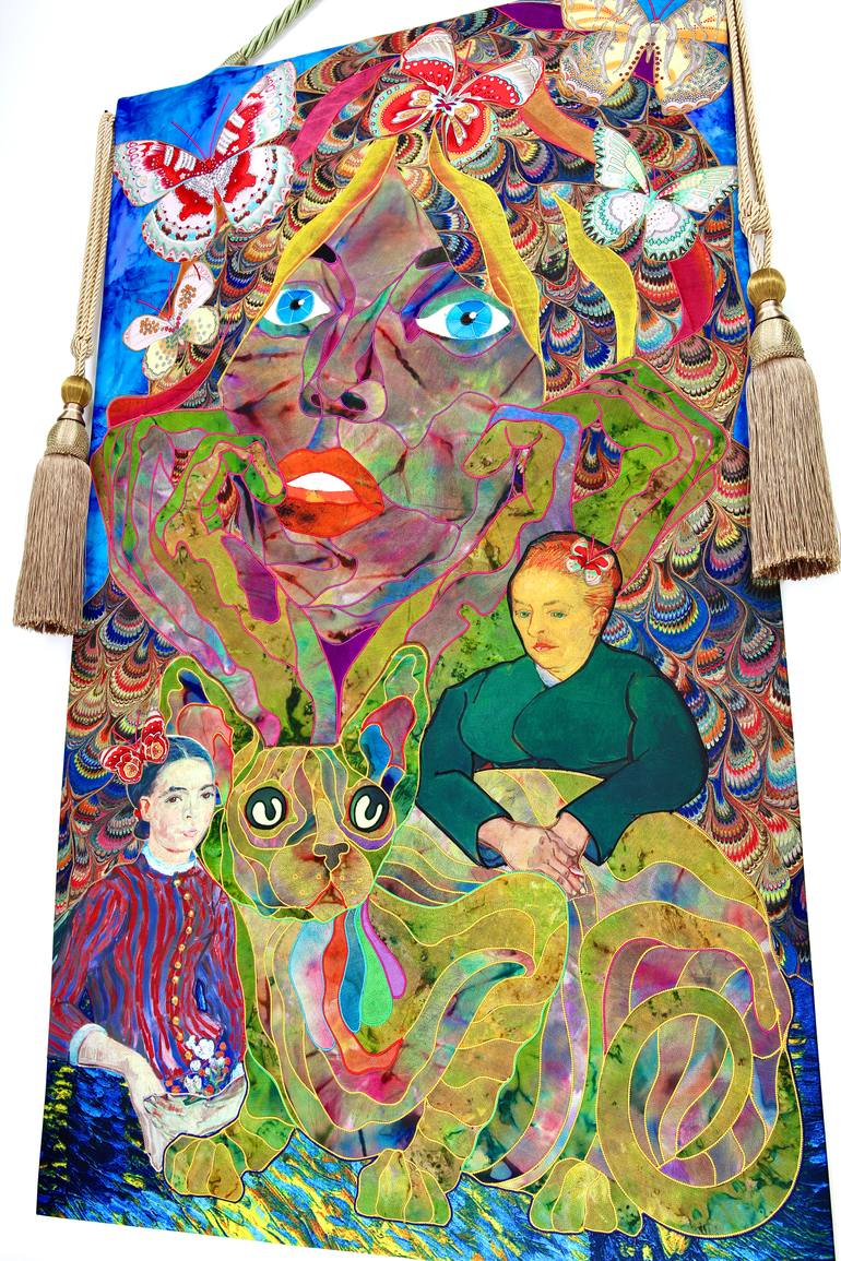 Original Contemporary Cats Mixed Media by Kostyantin Malginov