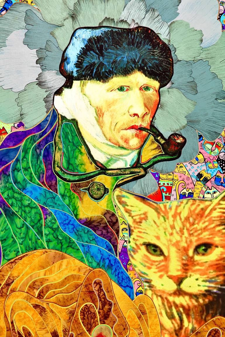 Original Contemporary Cats Painting by Kostyantin Malginov