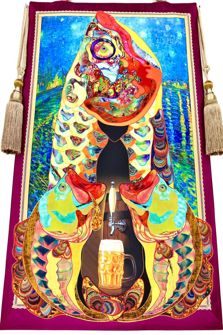 Original Abstract Erotic Painting by Kostyantin Malginov