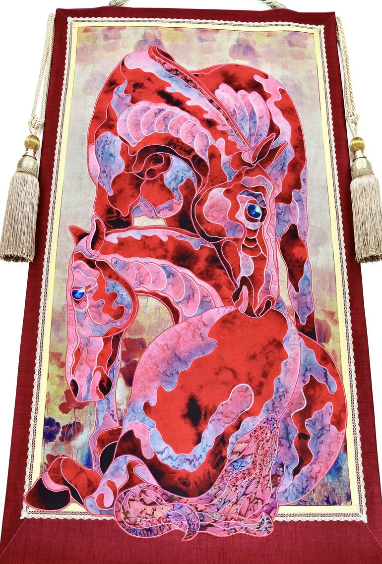 Original Abstract Horse Painting by Kostyantin Malginov