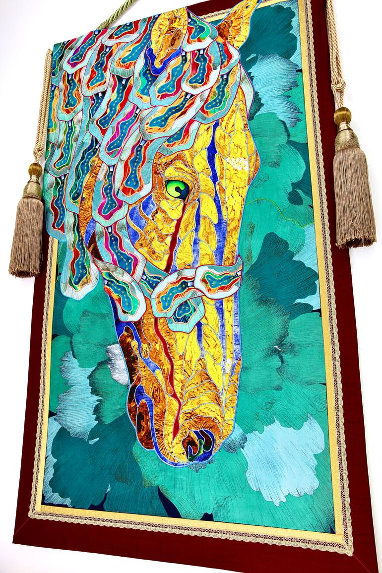 Original Abstract Horse Painting by Kostyantin Malginov
