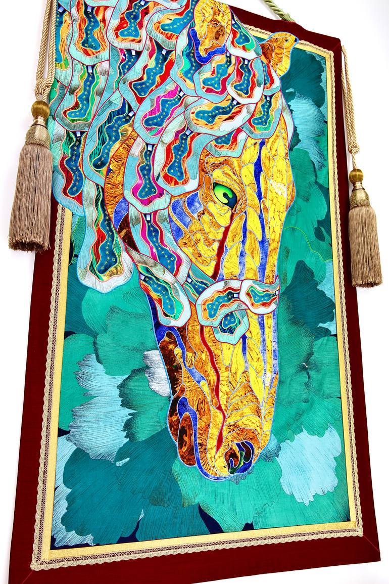 Original Abstract Horse Painting by Kostyantin Malginov