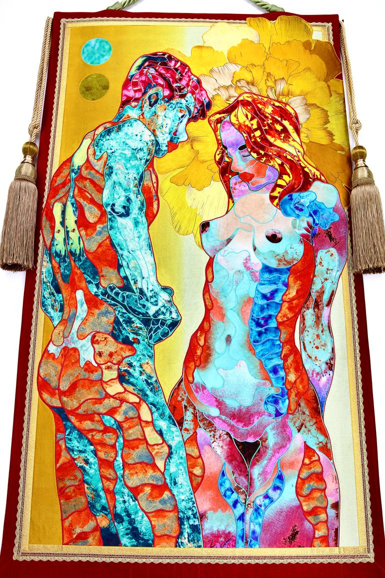 Original Abstract Love Painting by Kostyantin Malginov