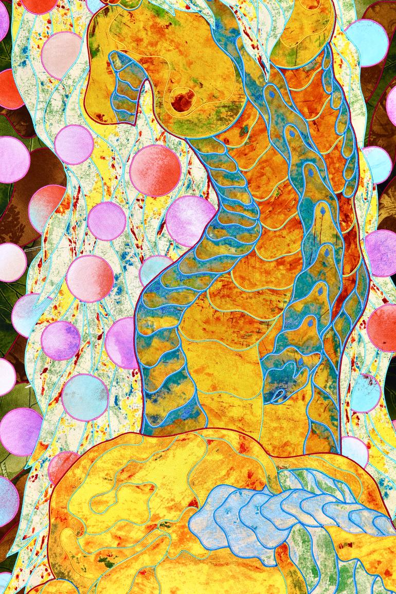 Original Abstract Women Painting by Kostyantin Malginov