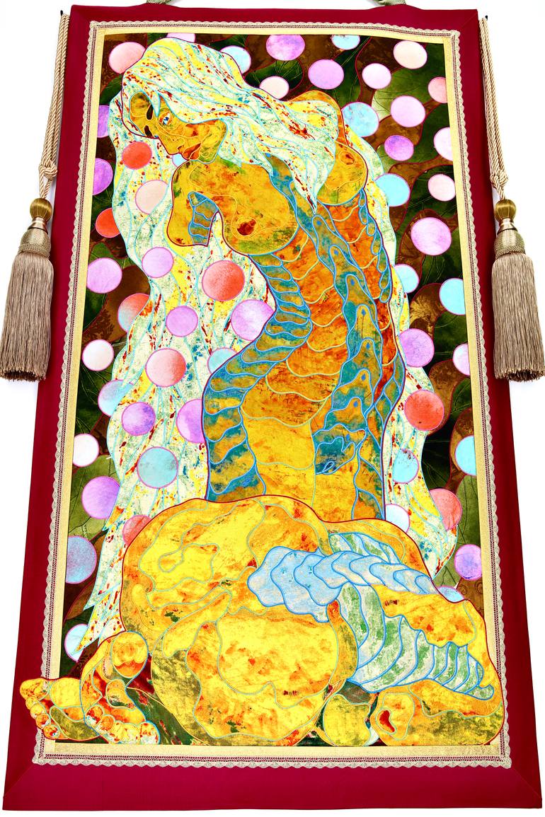 Original Abstract Women Painting by Kostyantin Malginov