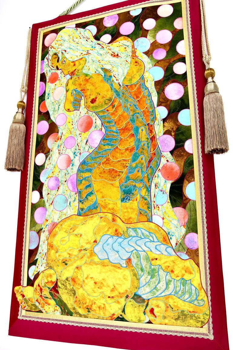 Original Abstract Women Painting by Kostyantin Malginov