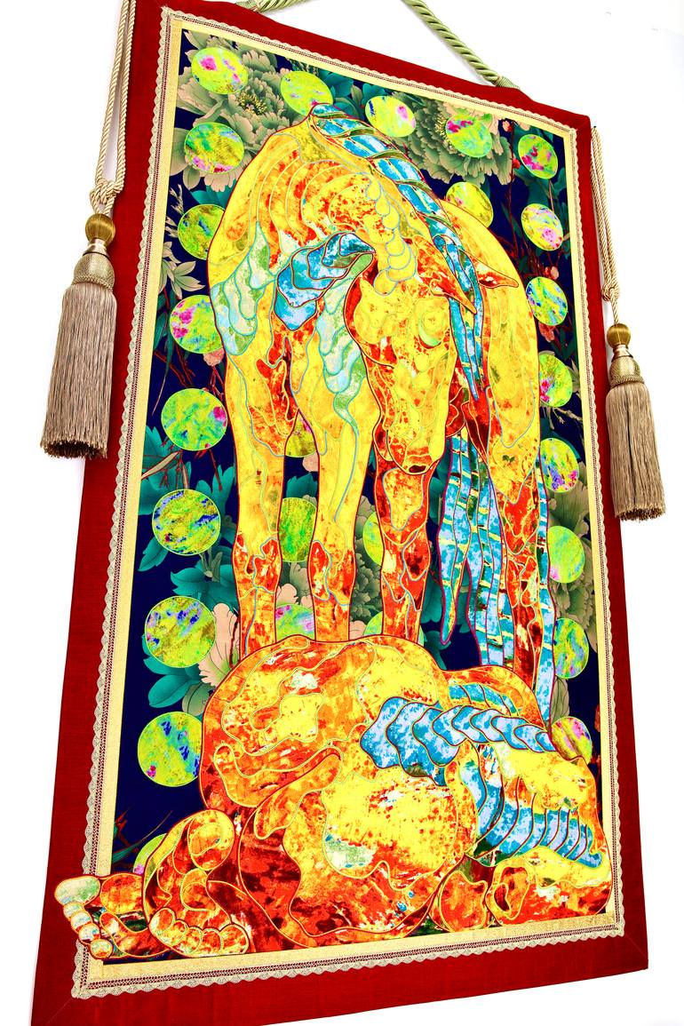 Original Abstract Horse Painting by Kostyantin Malginov