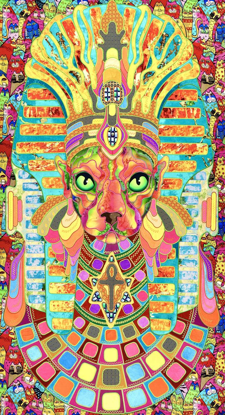 Print of Art Deco Cats Paintings by Kostyantin Malginov