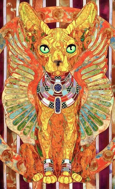 Original Contemporary Cats Paintings by Kostyantin Malginov