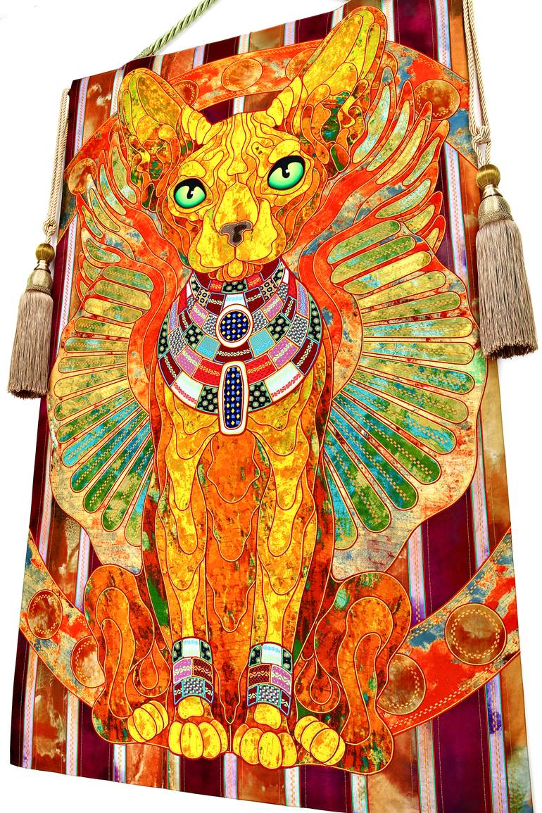 Original Contemporary Cats Painting by Kostyantin Malginov