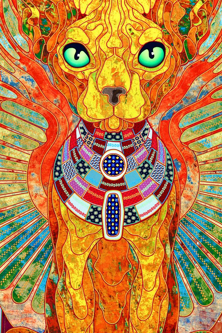 Original Contemporary Cats Painting by Kostyantin Malginov