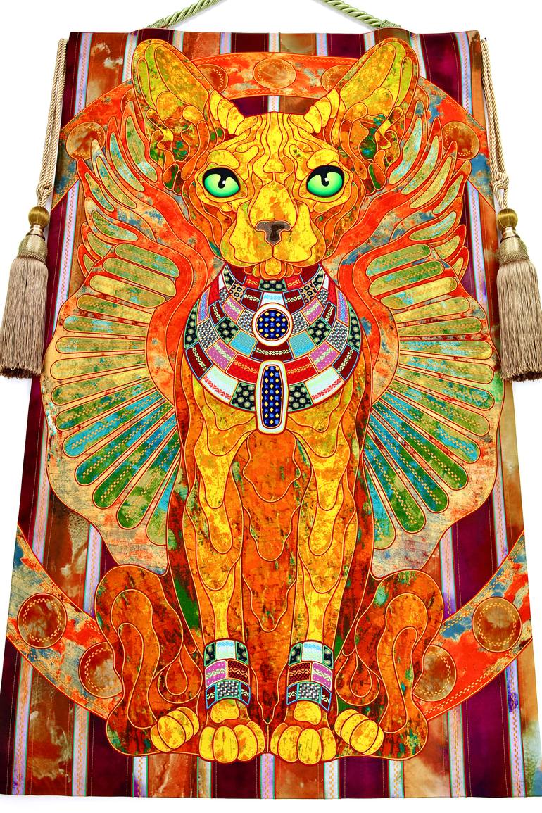 Original Contemporary Cats Painting by Kostyantin Malginov