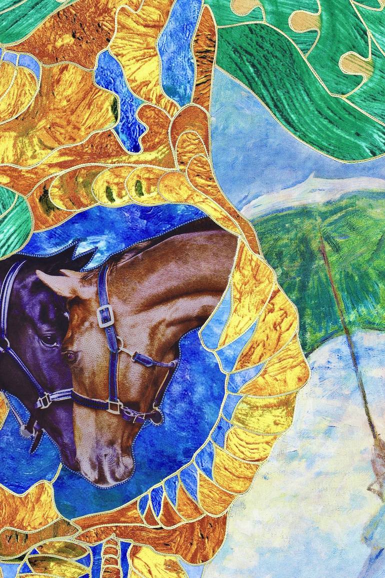 Original Modern Horse Painting by Kostyantin Malginov