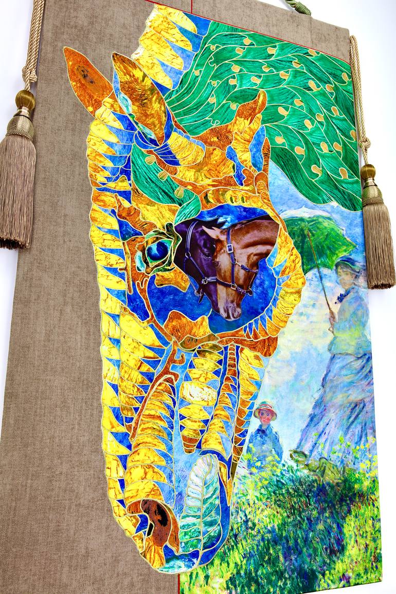 Original Modern Horse Painting by Kostyantin Malginov