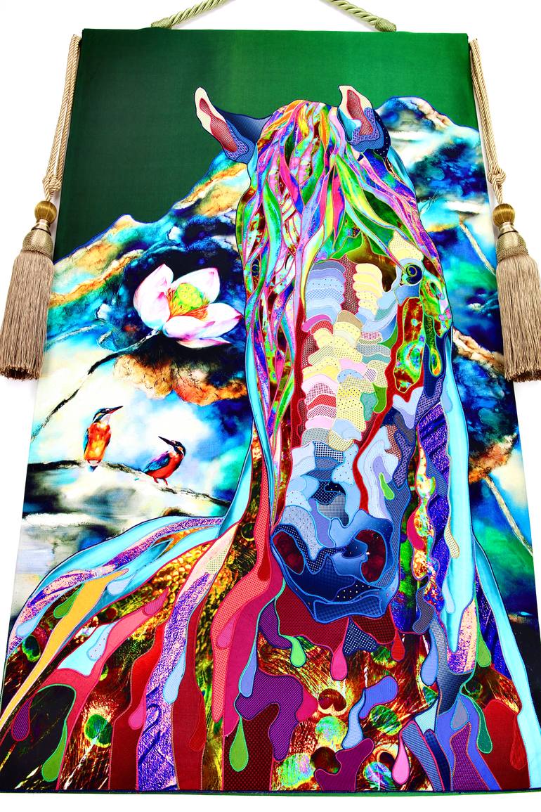 Original Conceptual Horse Mixed Media by Kostyantin Malginov