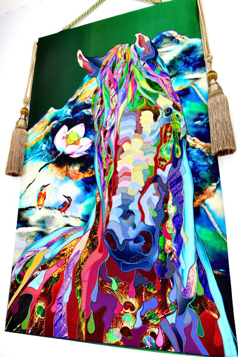 Original Conceptual Horse Mixed Media by Kostyantin Malginov