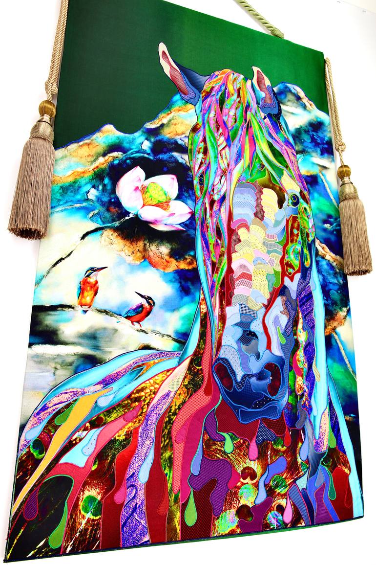 Original Conceptual Horse Mixed Media by Kostyantin Malginov